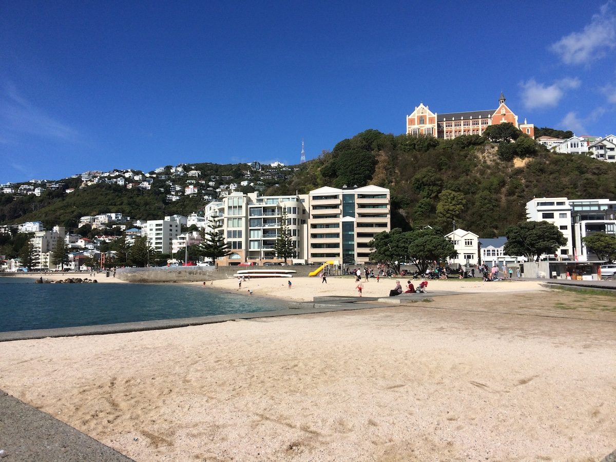 Lambton Quay looking back at the hill