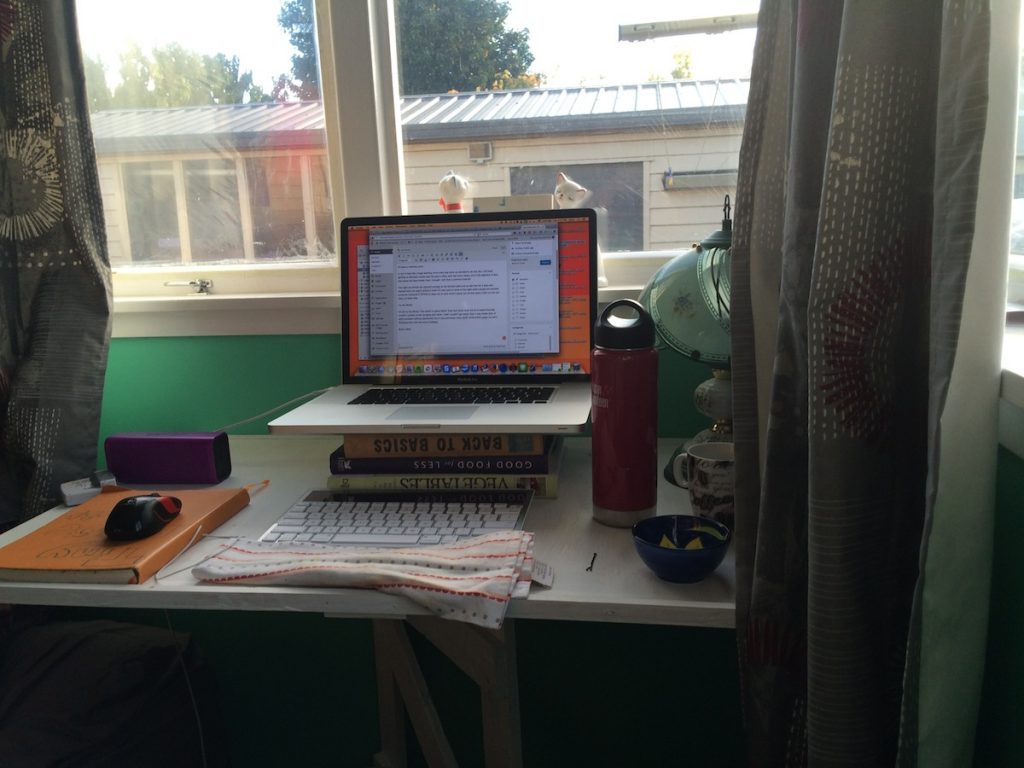 The desk my father in law made for us in Blenheim, NZ