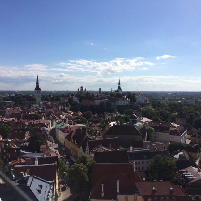 Looking over Old town from the Church in Tallinn