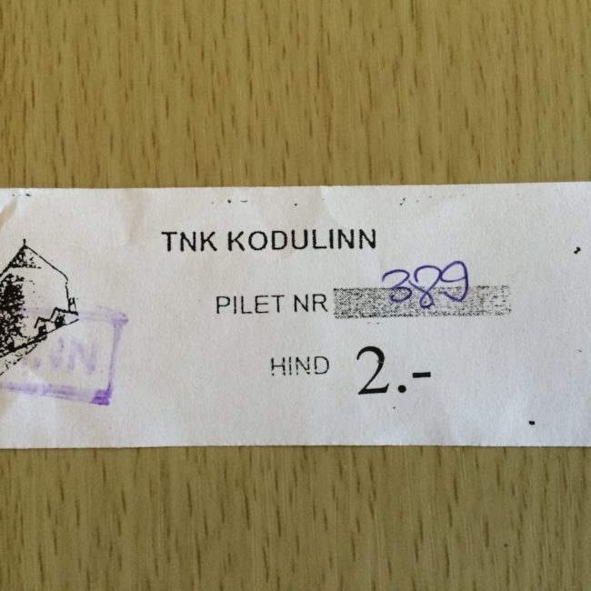 A ticket from Estonia