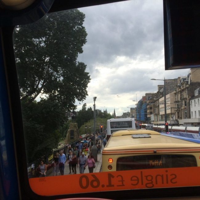 Traffic jam for Edinburgh Fringe