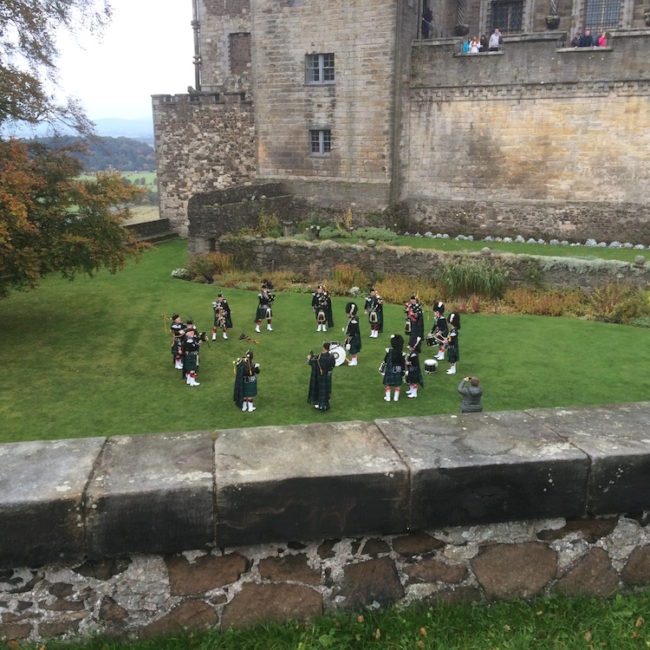 Stirling Castle bagpipers