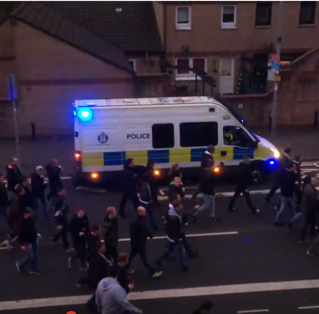 The crazy parade for the Celtics in Glasgow