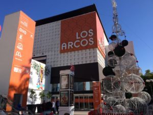 Los Arcos mall where we got pressies for the kids