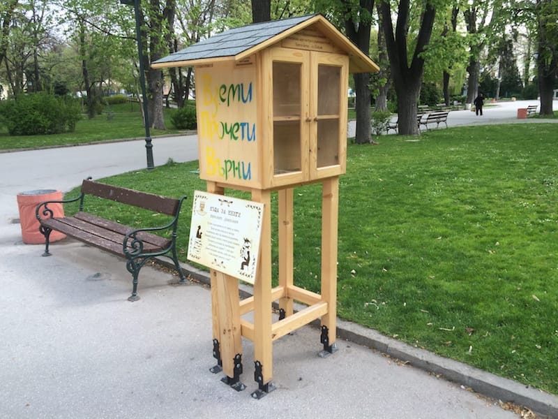 I loved this book exchange box at Tsar Simeon park