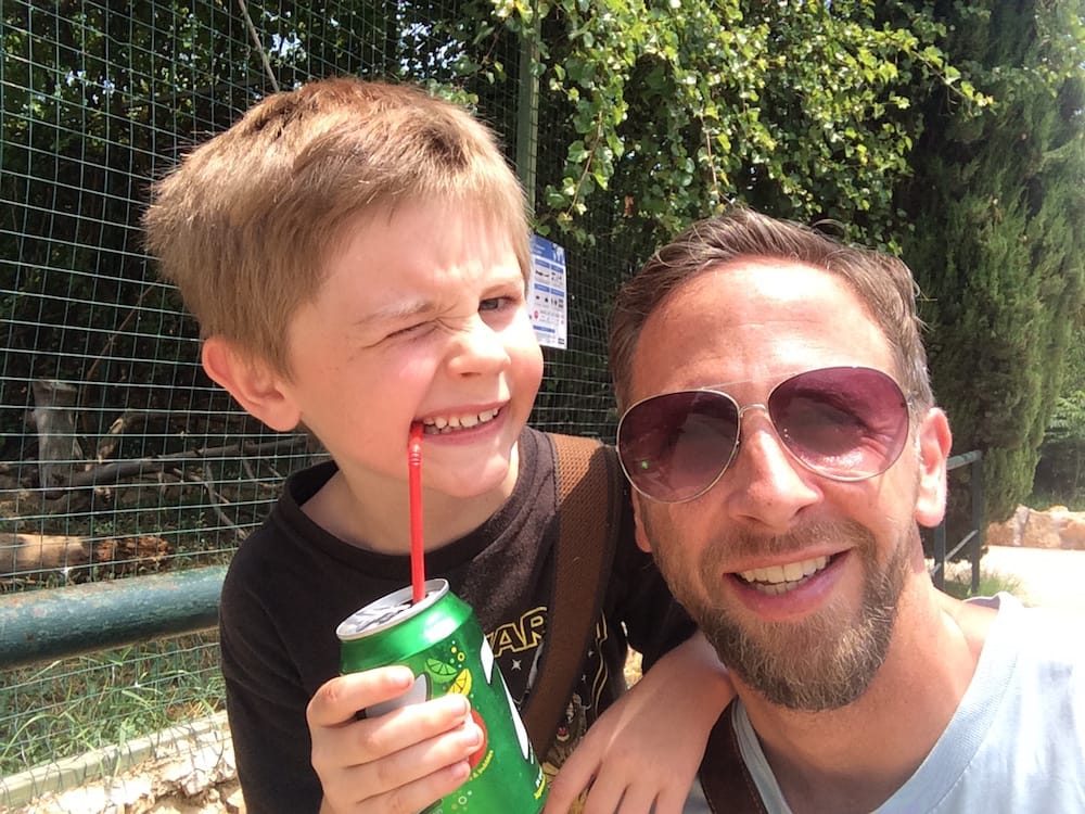 Mr. 7 and I went to the zoo together just outside Athens