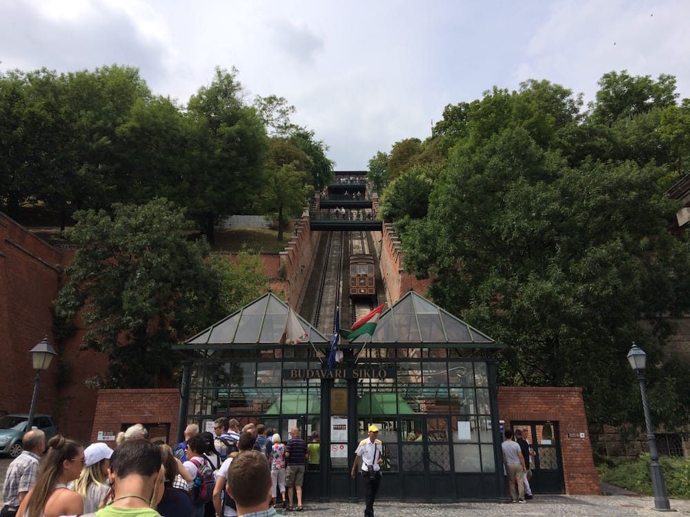 The Funicular view from the bottom