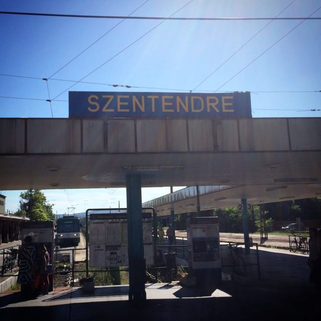 The Szentendre train station