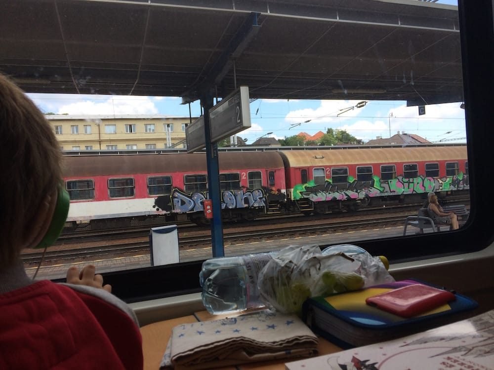 Getting into Prague from Budapest by train was really fun