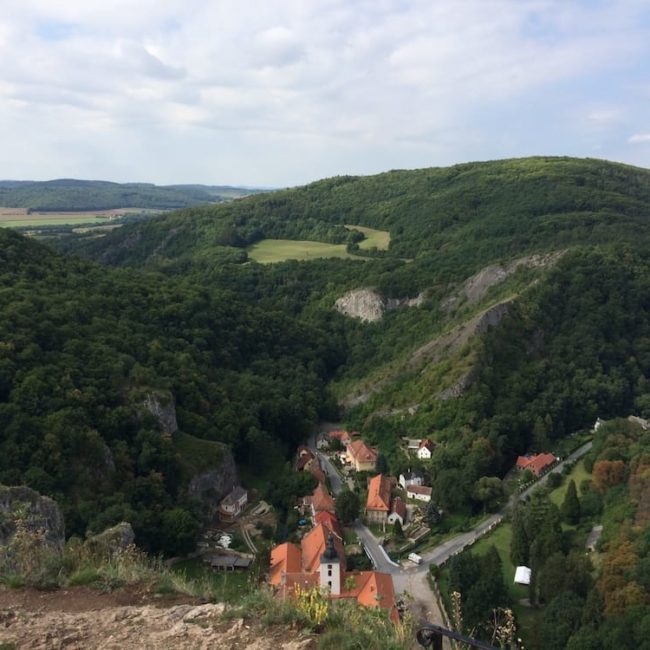 Svaty Jan Pod Skalu top of the mountain, what a view