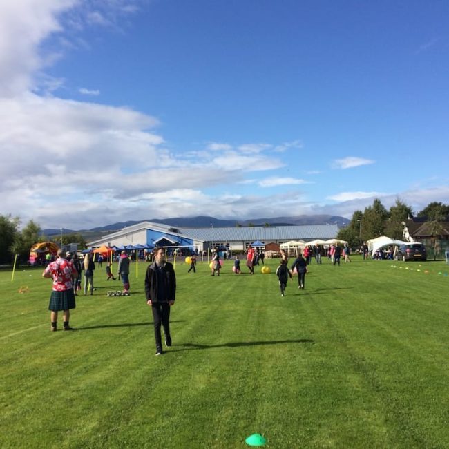 The sun comes out at the Culbokie Primary school fair