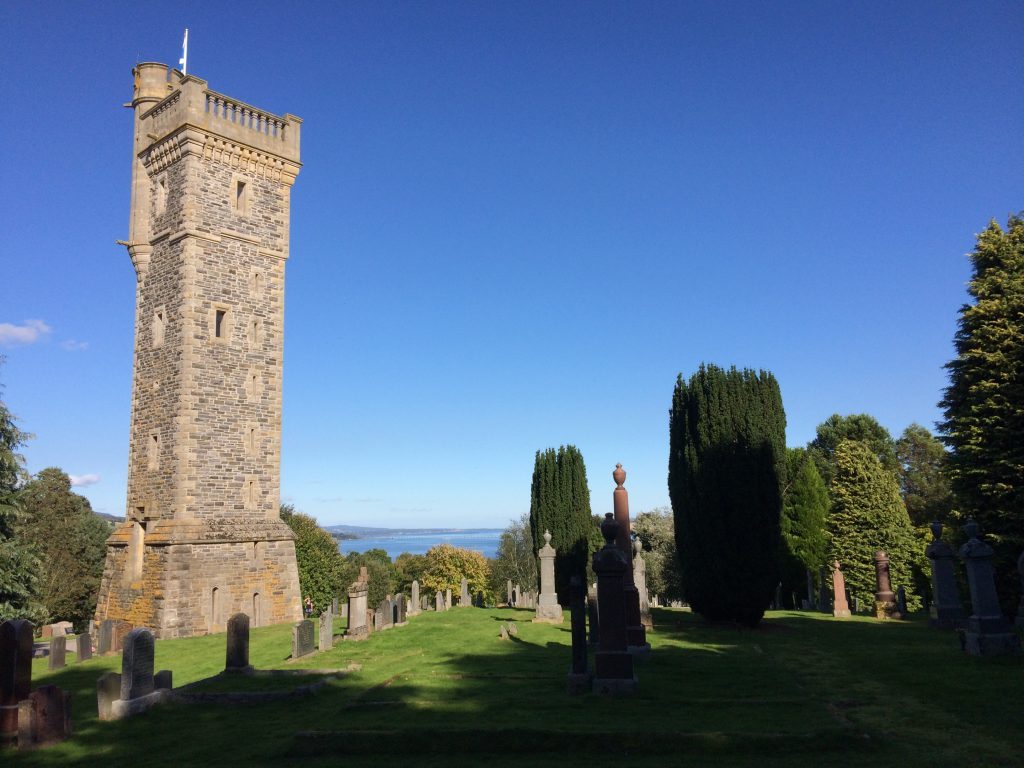 Sir Hector MacDonald monument, at the top of the hill overlooking Dingwall