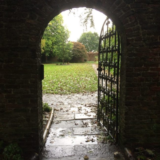 An amazing church door by the public library, Inverness