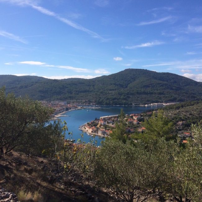 The top of the hill at Vela Spila Cave, Vela Luka