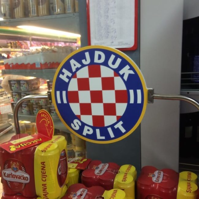 You can’t live in Split and ignore the local football team Hajduk, their fans are legendary