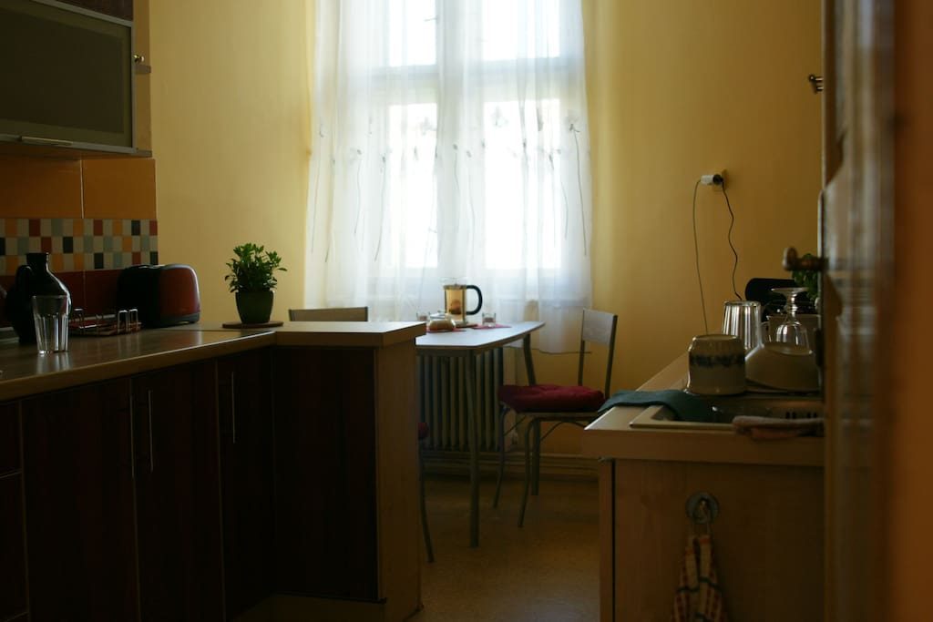 Our Prague apartment, the kitchen