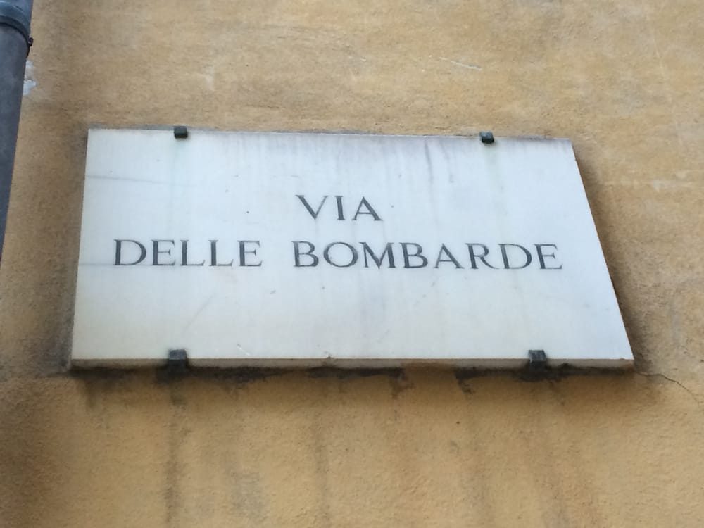Our street in Florence, Via Delle Bombarde
