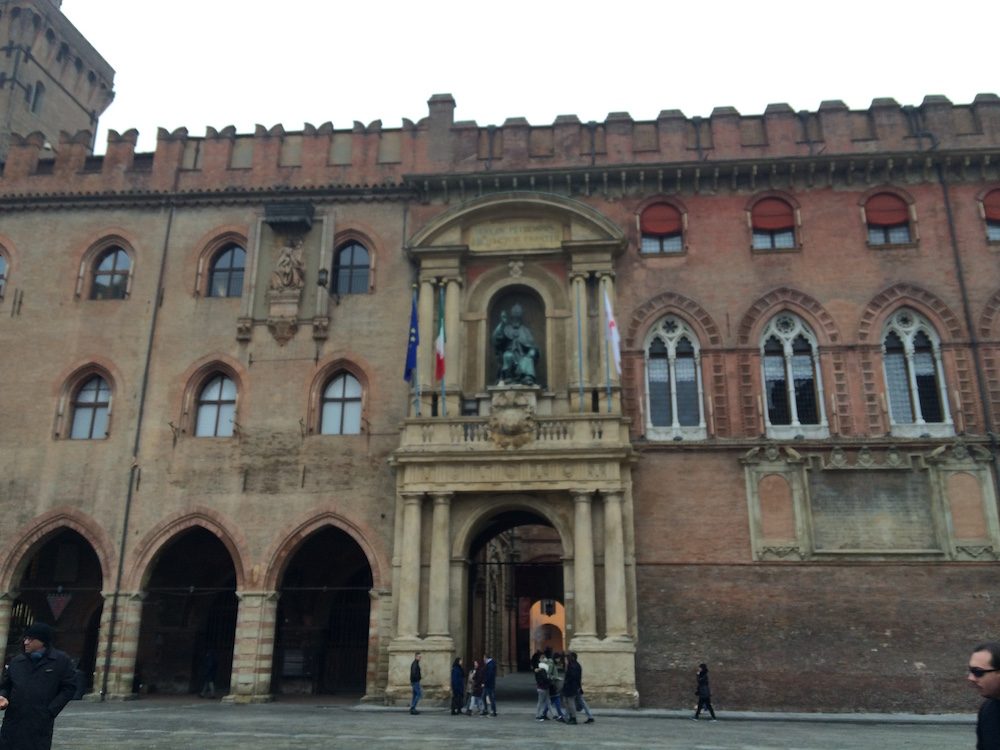 Bologna City Hall, in the square with the Fountain of Neptune