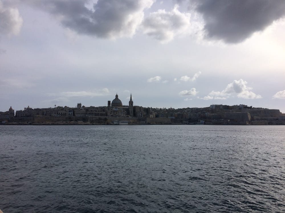 Looking toward Valletta from Sliema