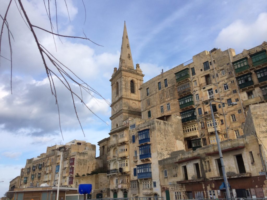 At the playground above the Valletta Water Polo Pitch