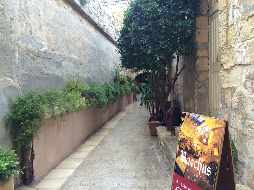Imagine going to this restaurant in the centre of Mdina