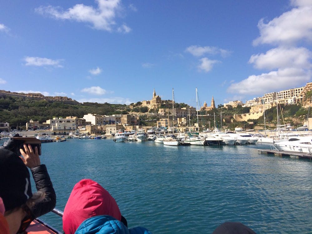 The port at Gozo, Mgarr Harbour