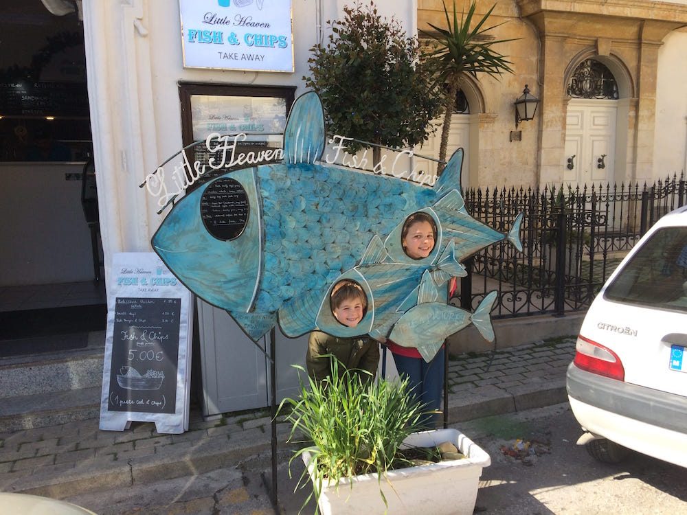 A fish photo opp in Gozo