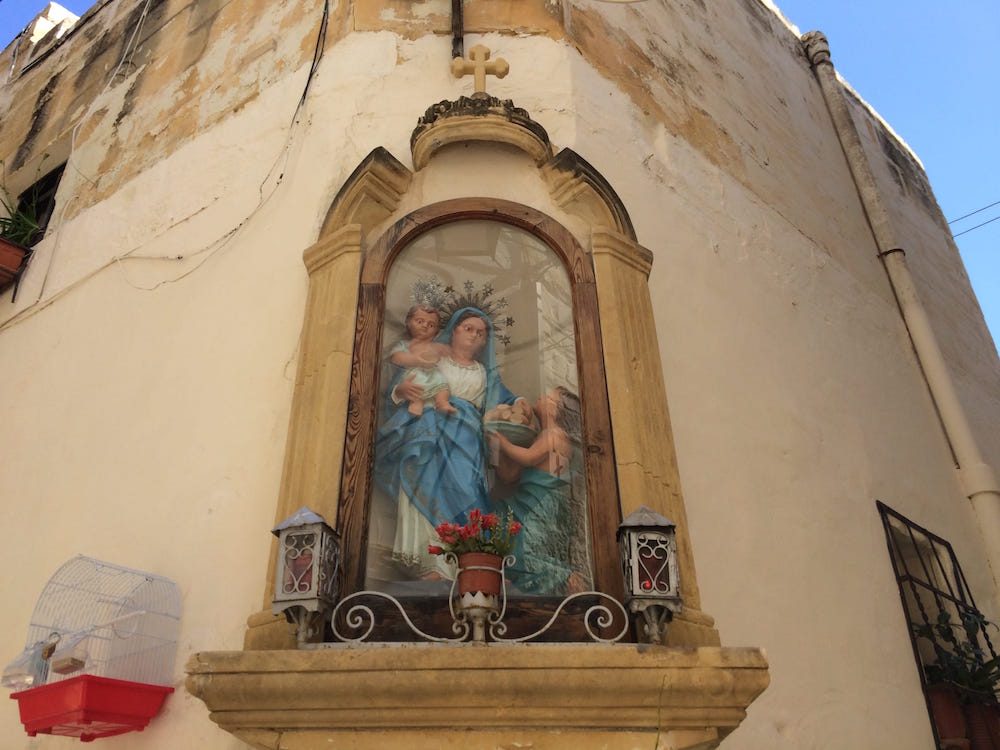 A church niche in Gozo