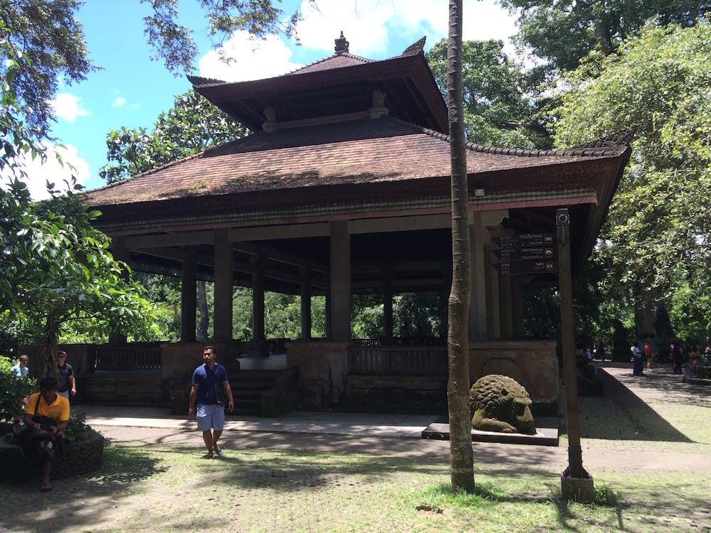A temple at the centre of the Monkey Forest